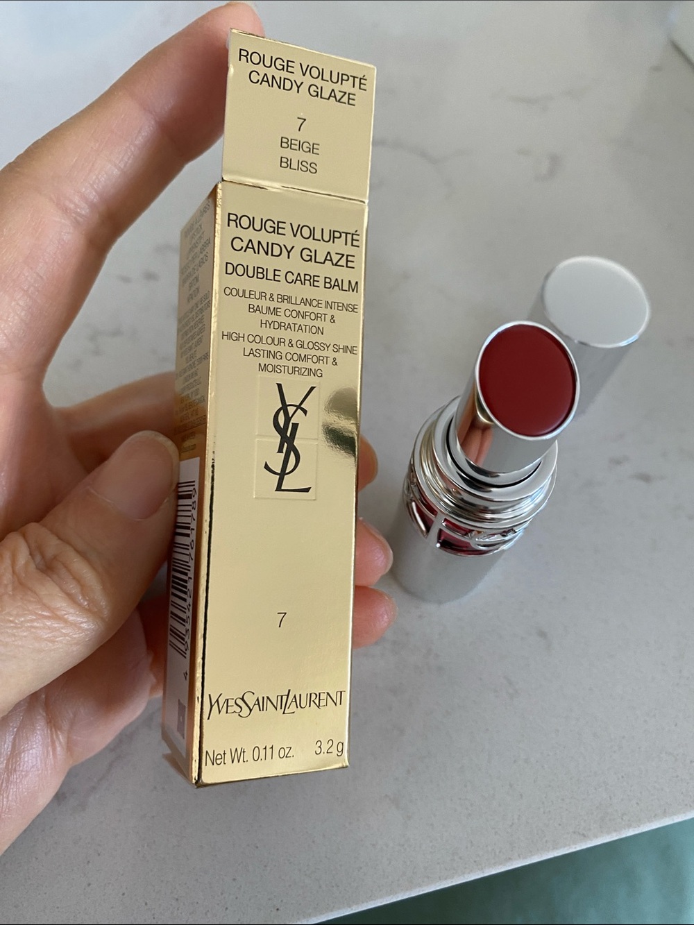 YSL Rouge Volupte Candy Glaze - Beige Bliss - NWT